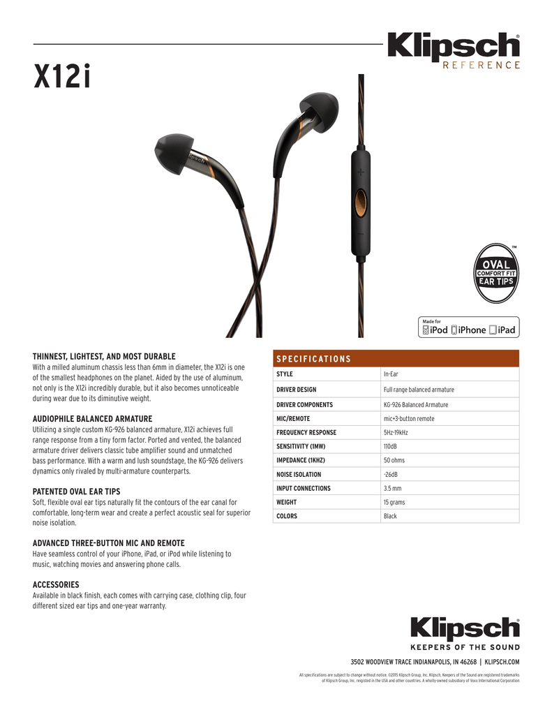 x12i klipsch