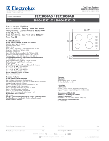 frigidaire fec30s6ab