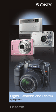 Sony CYBER-SHOT DSC-W55 Brochure & Specs | Manualzz