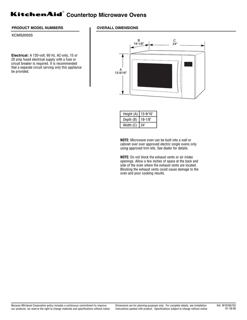 Countertop Microwave Ovens Manualzz