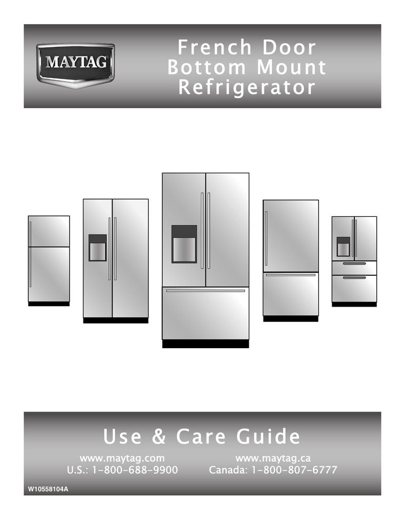 Maytag W10558104A Refrigerator User manual Manualzz