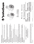 Wakeboard Tower Speakers M2 262-WAKE, M2 262B-WAKE, M2 282-WAKE, M2 282B-WAKE User Manual