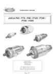 JetCat P60/P70/P80/P120/P180/P160/P200 Instruction Manual