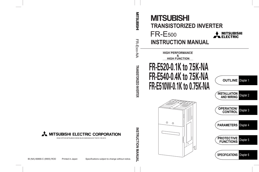 MitsubishiTransistorized Inverter Control PanelFR-PA02-02