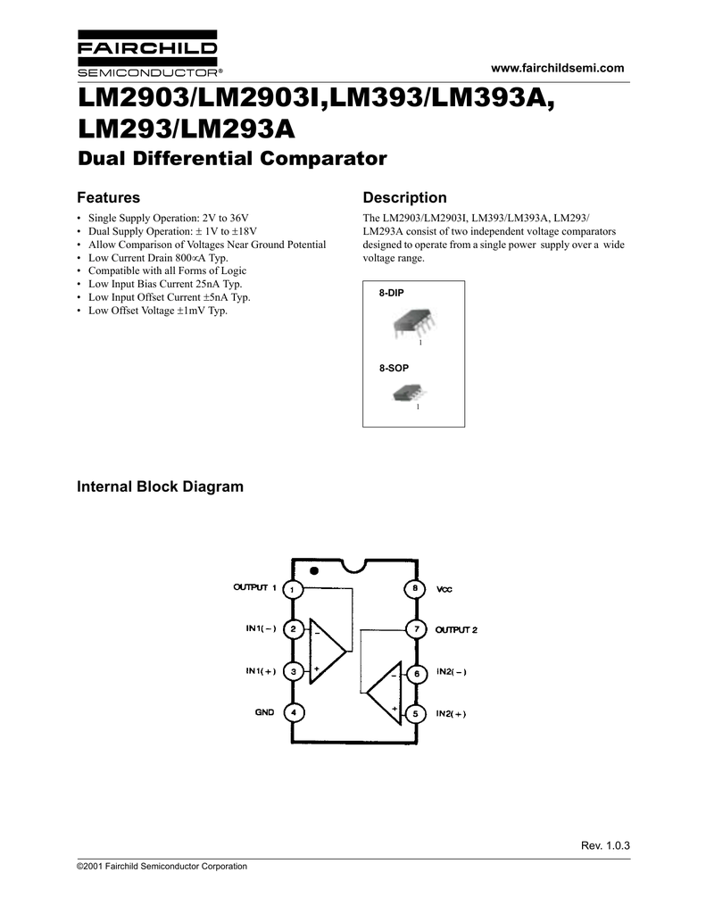 Lm2903 схема включения