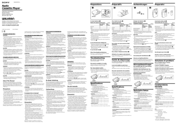Sony WM-FX183 Benutzerhandbuch | Manualzz