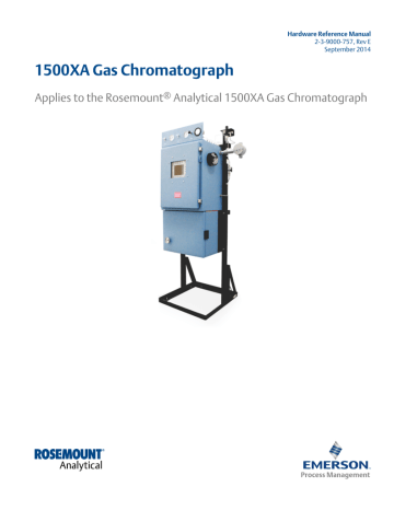 Recommended Spare Parts. Daniel 1500XA Gas Chromatograph Hardware ...