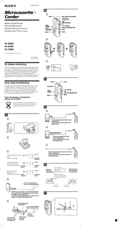 Sony M-629V Benutzerhandbuch | Manualzz