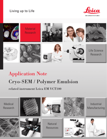 Leica Microsystems EM VCT500 Sample Transfer System Application Note ...
