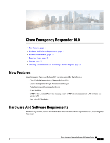 Cisco Emergency Responder 10.0 | Manualzz