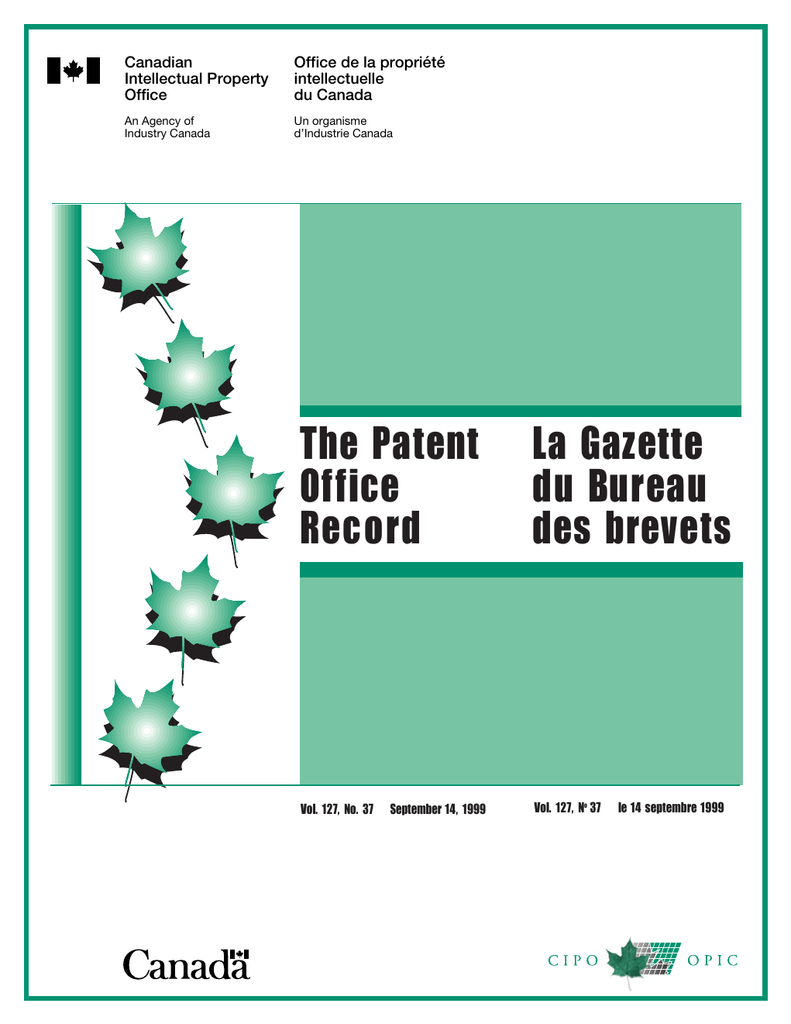 La Gazette The Patent Du Bureau Office Manualzzcom - 