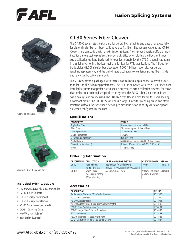 Ct 30 Series Fiber Cleaver Manualzz Ct 30 Series Fiber Cleaver Manualzz