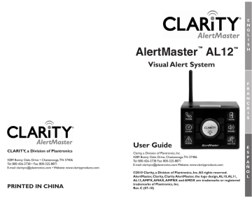 AlertMaster AL12 Visual Alert System | Manualzz