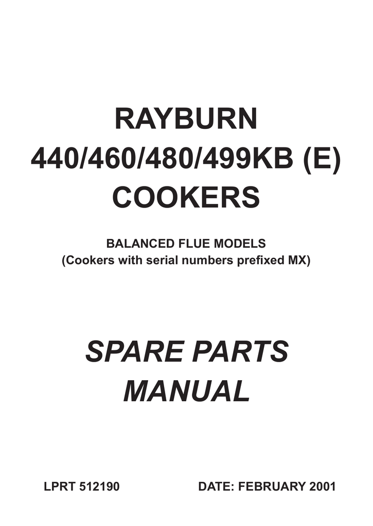 Rayburn 499k Spare Parts List Template Reviewmotors.co