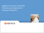 Kronos Timekeeping System User Manual | AI Chat &amp; PDF