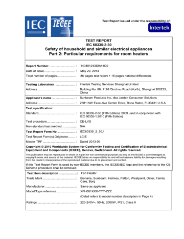 Safety Of Household And Similar Electrical Appliances Manualzz
