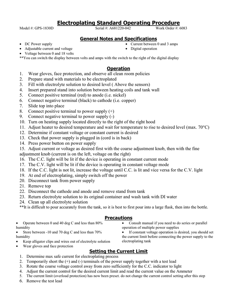 short note on electroplating