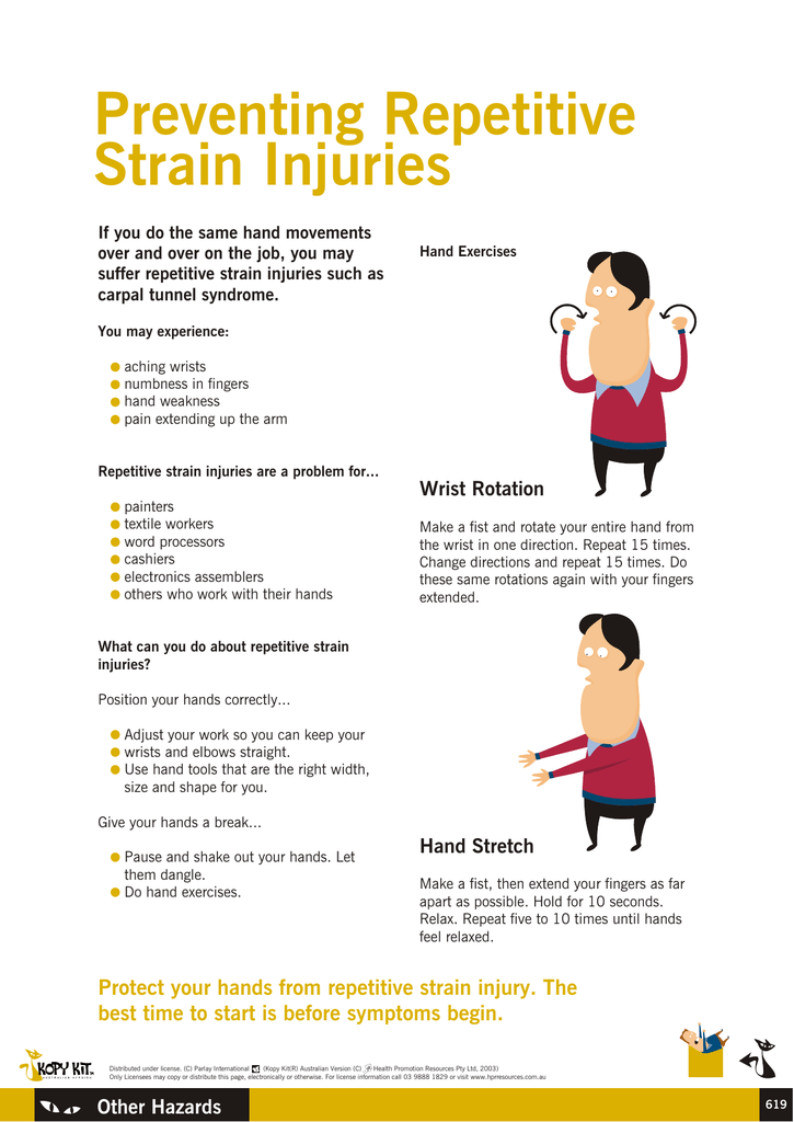 Exercises For Repetitive Strain Injury Wrist vlr.eng.br