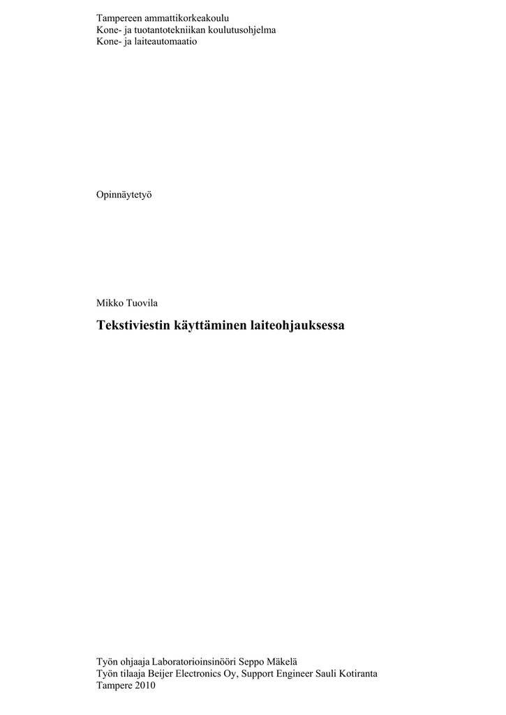 #1 kytkennät sovellus