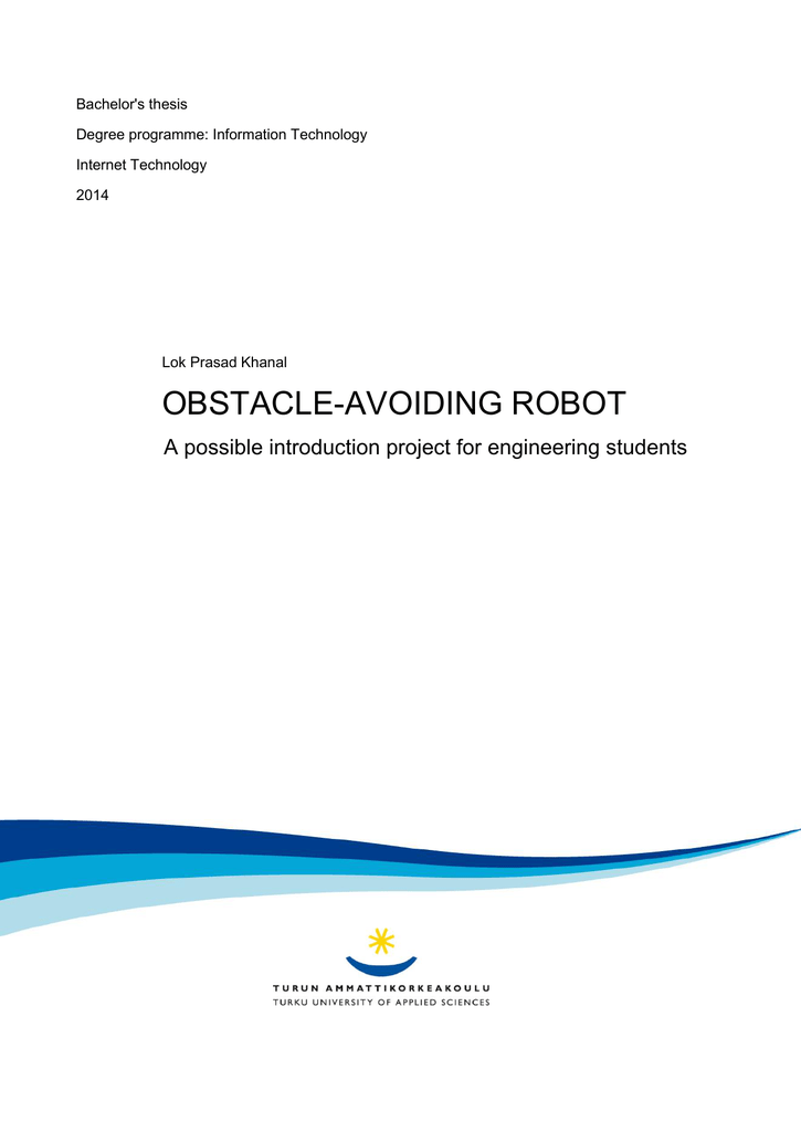 Obstacle avoiding car using arduino project report picture