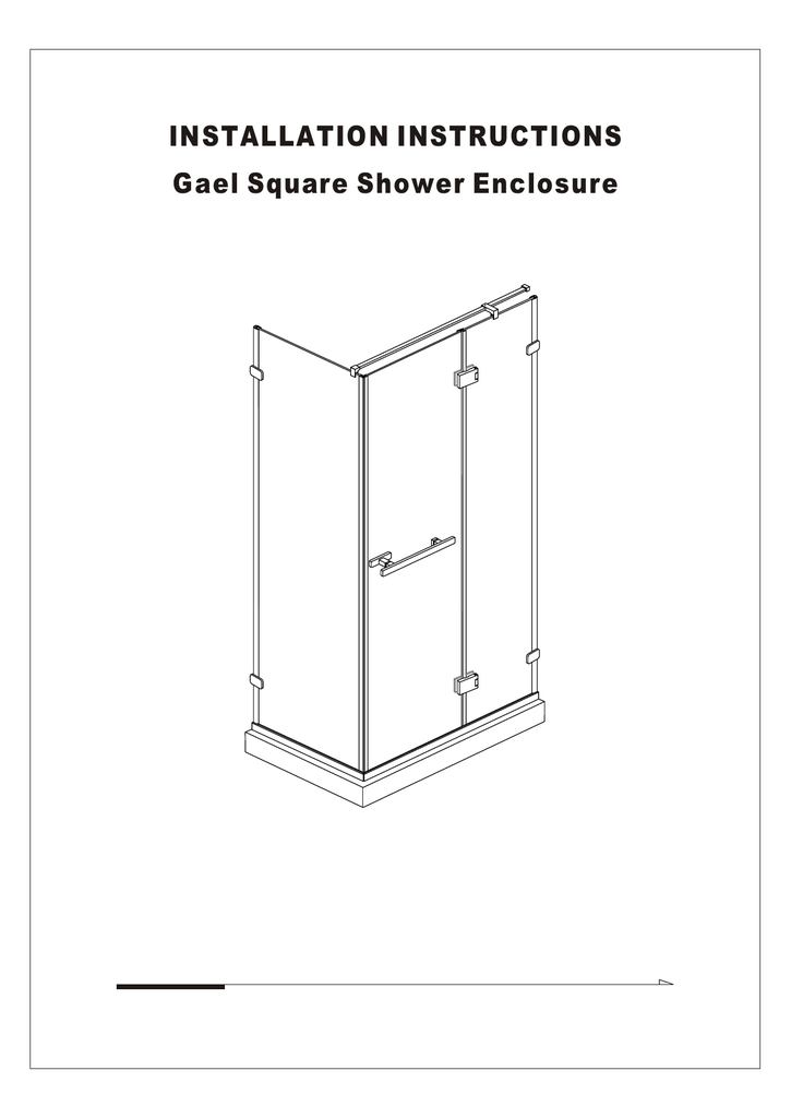 Installation Instructions Gael Square Shower Enclosure Manualzz Installation Instructions Gael Square, Lyons Shower Surround Installation Instructions