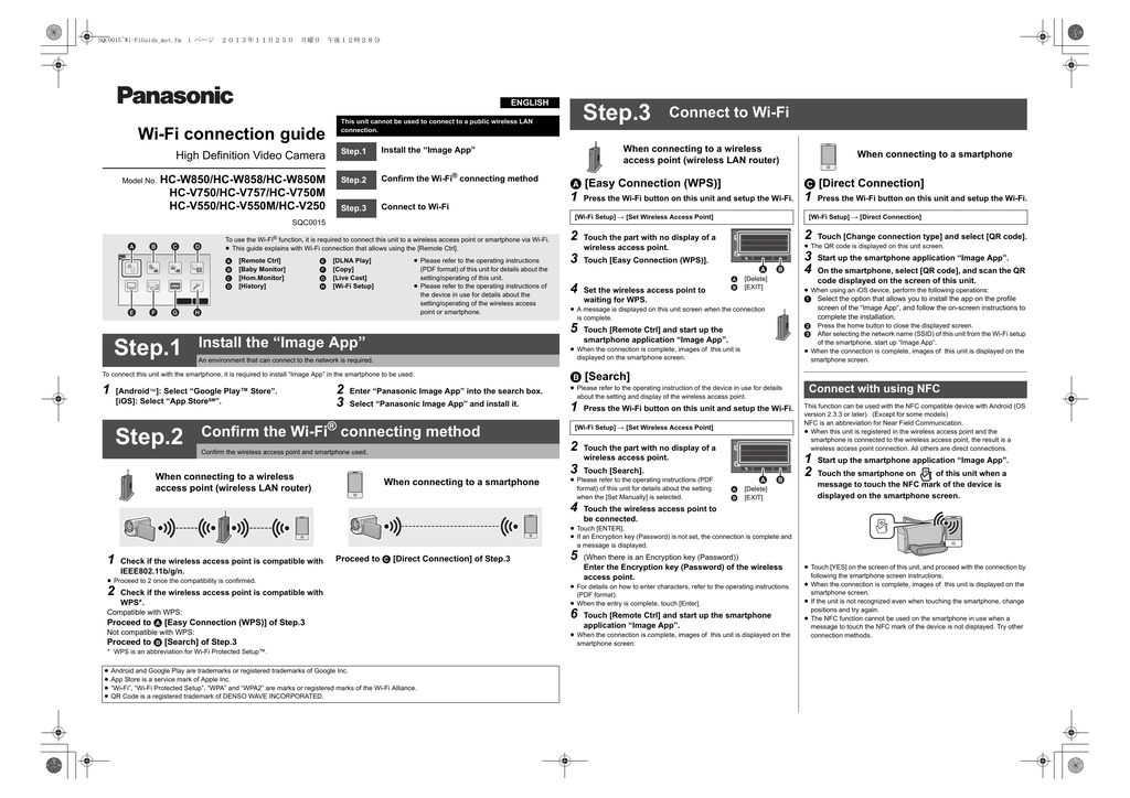 Panasonic Hcv250ep User Manual Manualzz