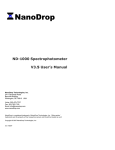 NanoDrop ND-1000 Spectrophotometer: AI Chat &amp; PDF