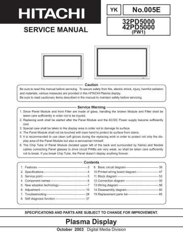 No 005e Service Manual 32pd5000 42pd5000 Manualzz