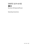 SANTO Refrigerator/Freezer 3274-8 Operating Instructions