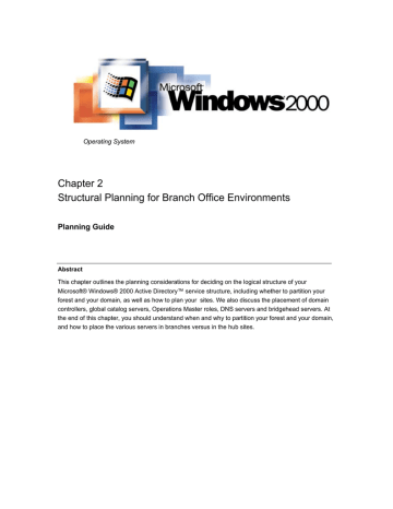 Windows 2000 Active Directory Planning Guide | Manualzz