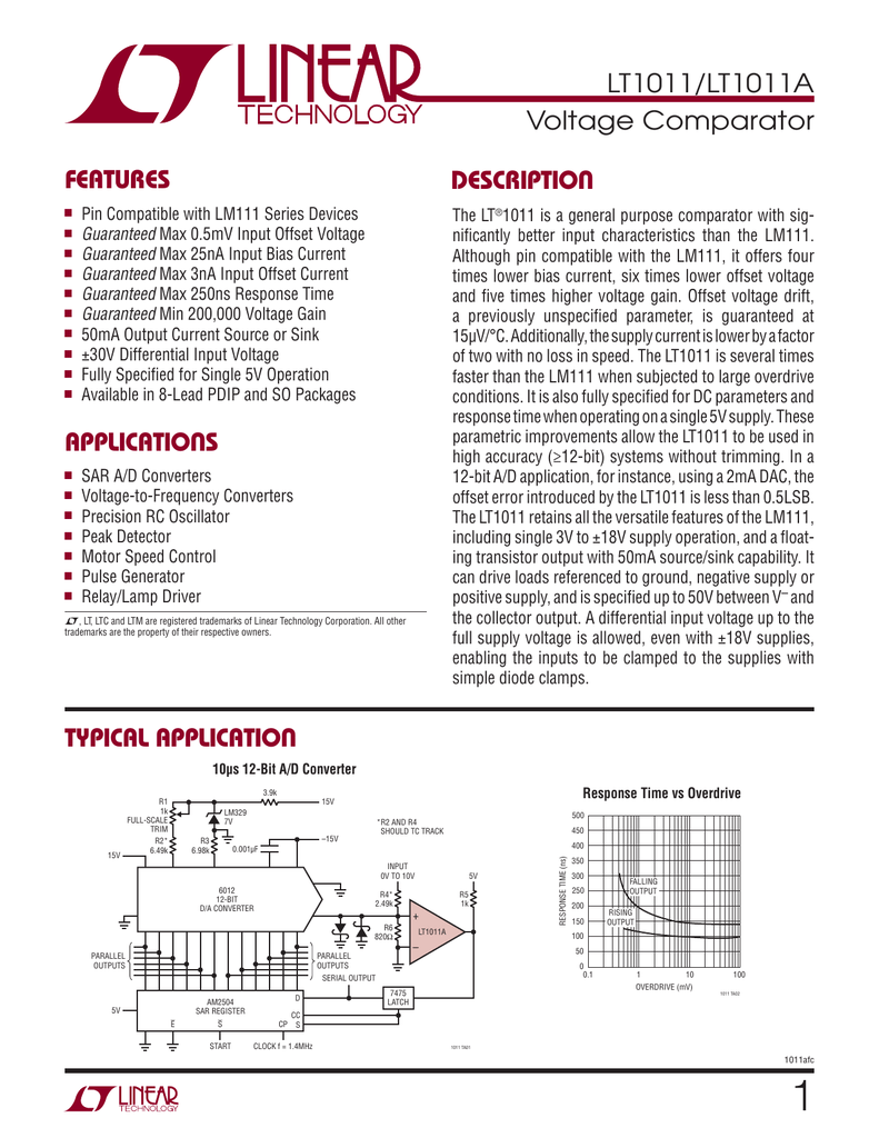50 pieces Comparator ICs 7ns LowPower Comparator