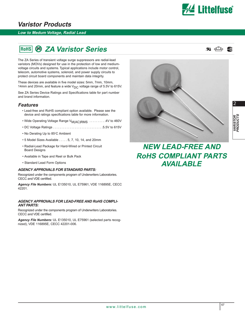 LEAD FREE 1 piece Varistors RADIAL VARISTOR 20MM ROHS LEAD FREE 1 piece Varistors RADIAL VARISTOR 20MM ROHS
