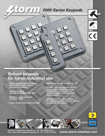 iei 2000 series keypad manual