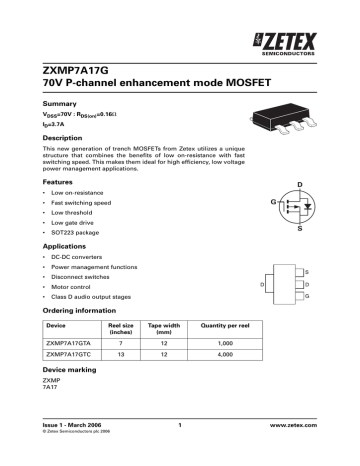 MOSFET N-CH 30V 3.7A SOT23 Pack of 100 