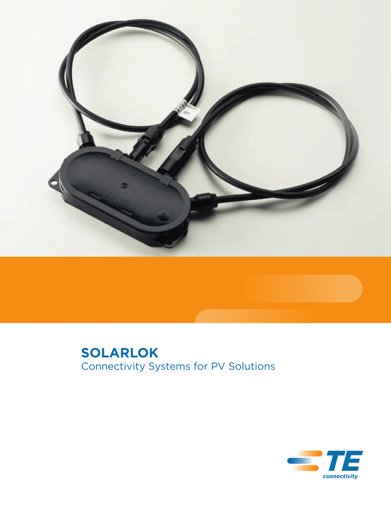 Male Solarlok Interconnection Coupler Tyco TE Connectivity 7-1394461-2 Photo-Voltaic 100 Pack Solar PV