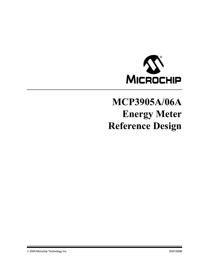 Microchip Technology MCP3906A Reference Design | Manualzz