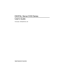 Digital Equipment DIGITAL Server 9100 Series User manual