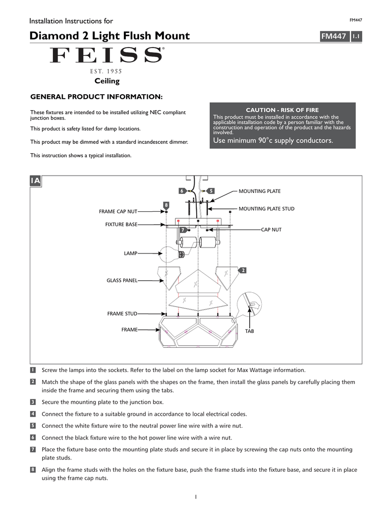 Flush Mount Ceiling Light Installation Instructions Shelly Lighting