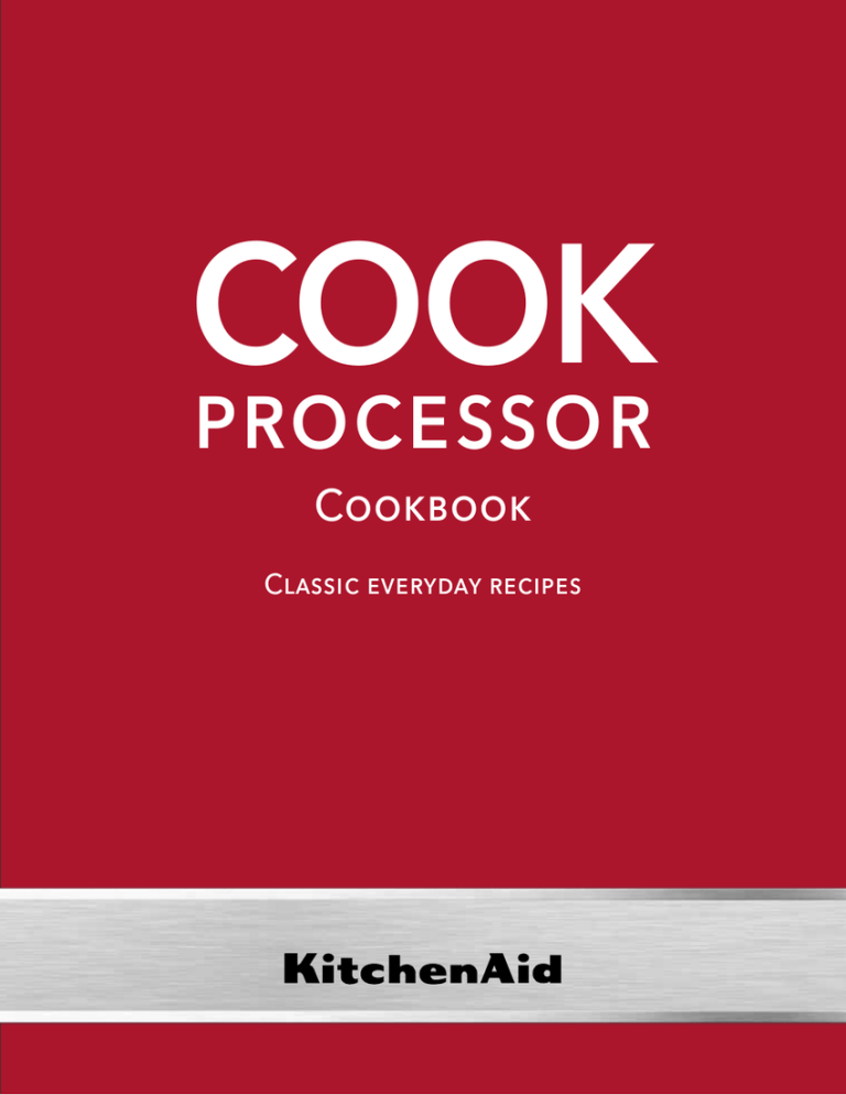 COOK processor Cookbook Classic everyday recipes Manualzz