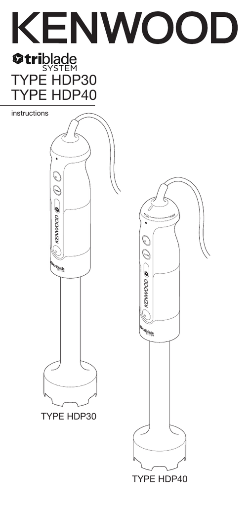 Type Hdp30 Type Hdp40 Instructions Manualzz