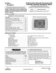 White-Rodgers 90 Series Blue Universal 1F95-1277 Installation and Operating Instructions