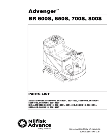 Advenger Br 600s 650s 700s 800s Parts List Manualzz