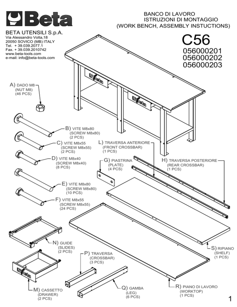 Beta C56 Operating Instructions Manualzz