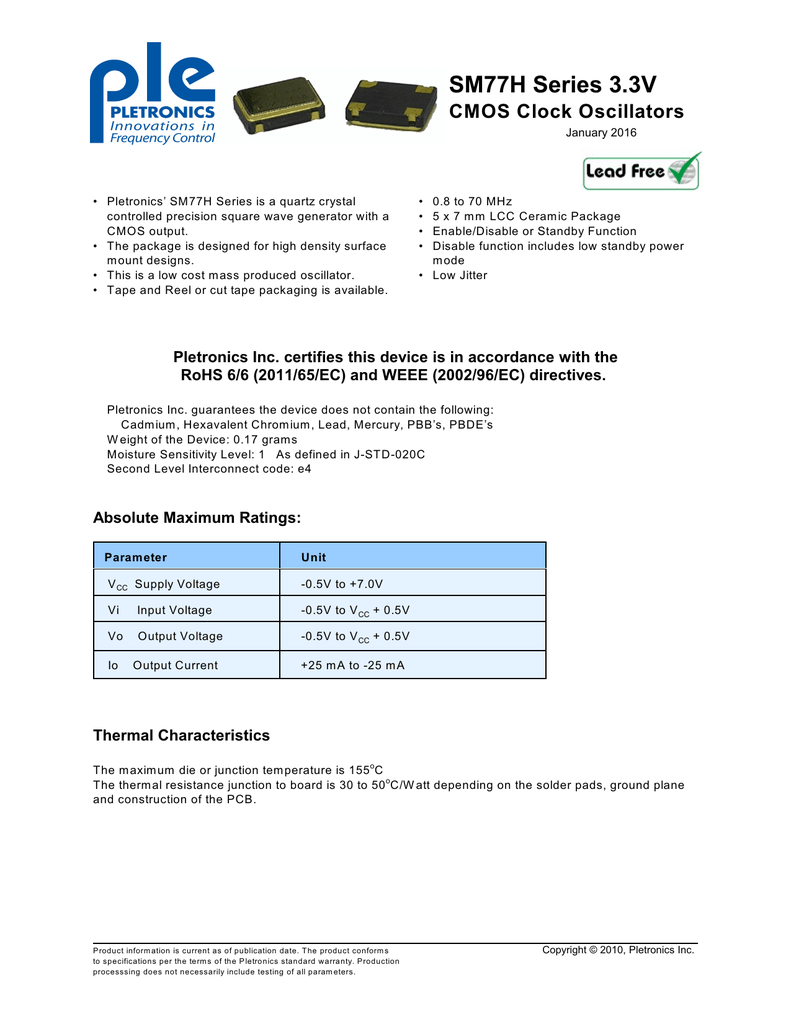 5 pieces Standard Clock Oscillators 12.000M 3.3V 50ppm