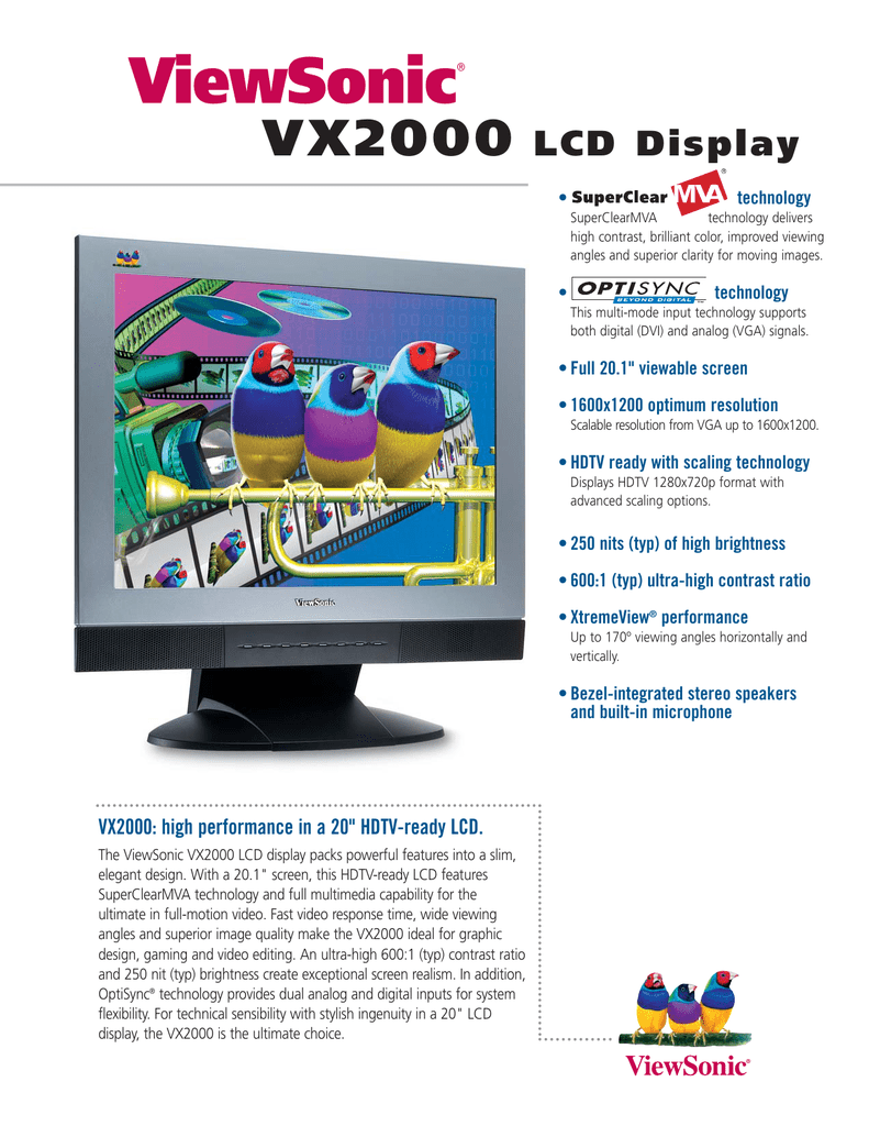 viewsonic vx2000