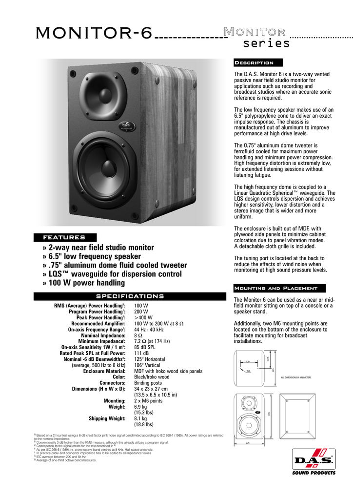MONITOR-6 M Mo on | Manualzz