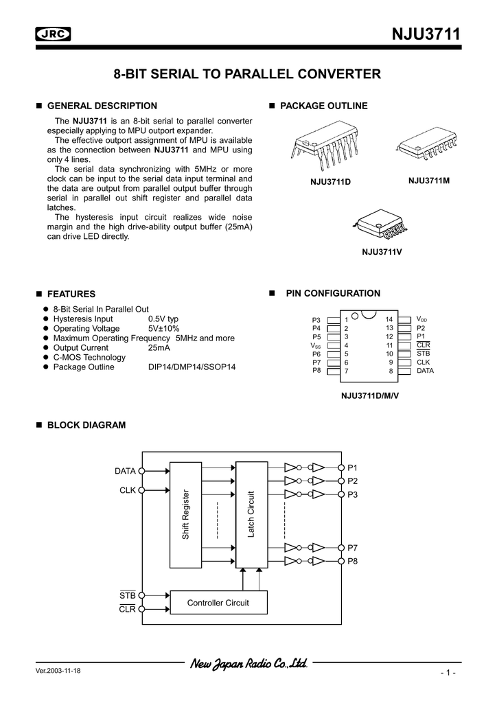 serial parallel converter circuit