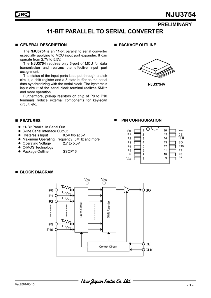 3 bit parallel to serial converter