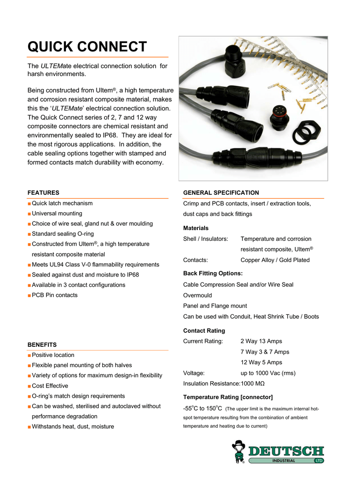 DEUTSCH 67572012201 INSERTION/EXTRACTION TOOL