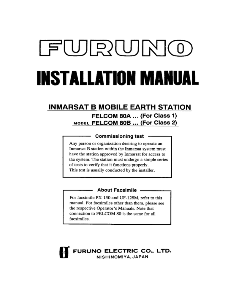 Felcom 80 Installation Manual 3 516 Kb Manualzz